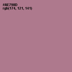 #AE798D - Turkish Rose Color Image