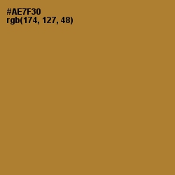 #AE7F30 - Copper Color Image