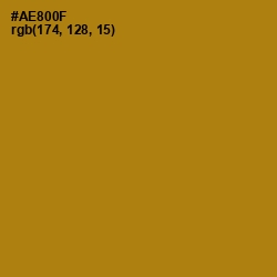 #AE800F - Hot Toddy Color Image