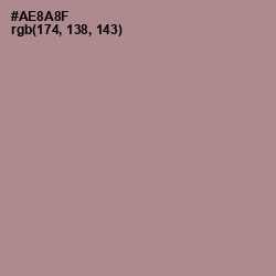 #AE8A8F - Del Rio Color Image