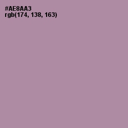 #AE8AA3 - Amethyst Smoke Color Image