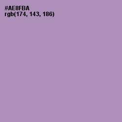 #AE8FBA - Amethyst Smoke Color Image