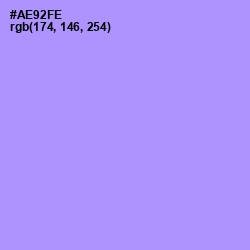 #AE92FE - Dull Lavender Color Image