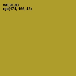 #AE9C2B - Lemon Ginger Color Image