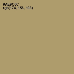 #AE9C6C - Teak Color Image