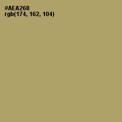 #AEA268 - Green Smoke Color Image