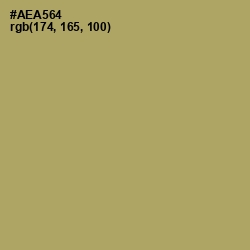 #AEA564 - Green Smoke Color Image