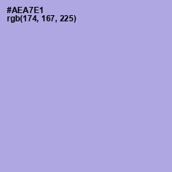 #AEA7E1 - Biloba Flower Color Image