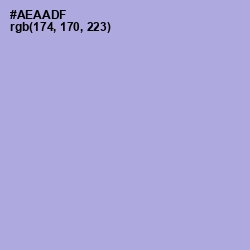 #AEAADF - Cold Purple Color Image