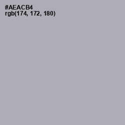 #AEACB4 - Spun Pearl Color Image