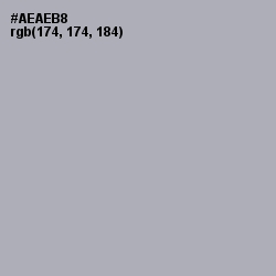 #AEAEB8 - Spun Pearl Color Image