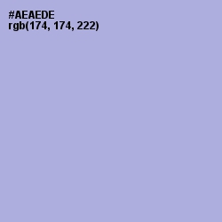 #AEAEDE - Cold Purple Color Image