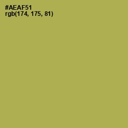 #AEAF51 - Olive Green Color Image