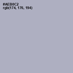 #AEB0C2 - Cadet Blue Color Image