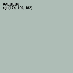 #AEBEB6 - Tower Gray Color Image