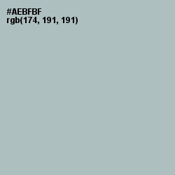 #AEBFBF - Tower Gray Color Image
