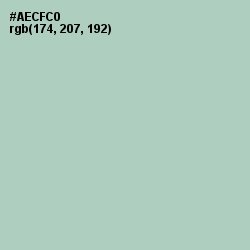 #AECFC0 - Opal Color Image