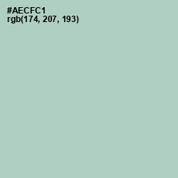 #AECFC1 - Opal Color Image
