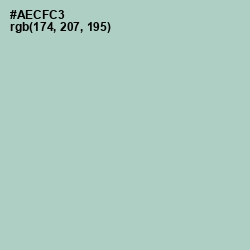 #AECFC3 - Opal Color Image