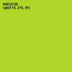 #AED729 - Key Lime Pie Color Image