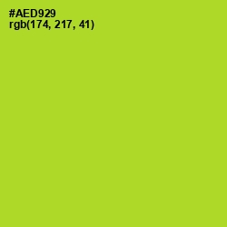 #AED929 - Key Lime Pie Color Image