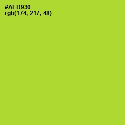 #AED930 - Key Lime Pie Color Image