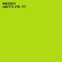 #AEDB11 - Fuego Color Image