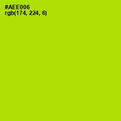 #AEE006 - Inch Worm Color Image