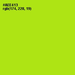 #AEE413 - Inch Worm Color Image