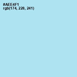 #AEE4F1 - Blizzard Blue Color Image