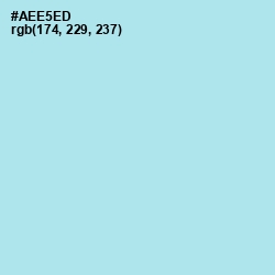 #AEE5ED - Blizzard Blue Color Image