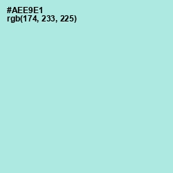 #AEE9E1 - Blizzard Blue Color Image