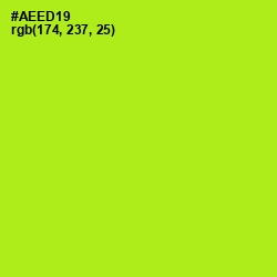 #AEED19 - Inch Worm Color Image