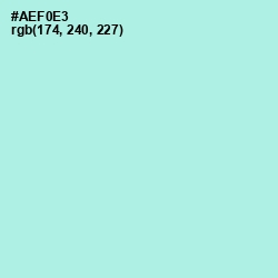 #AEF0E3 - Ice Cold Color Image