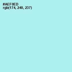 #AEF0ED - Ice Cold Color Image