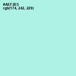 #AEF2E5 - Ice Cold Color Image