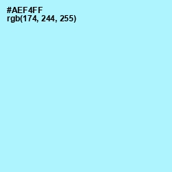 #AEF4FF - Charlotte Color Image