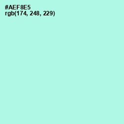 #AEF8E5 - Ice Cold Color Image