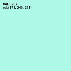 #AEF9E7 - Ice Cold Color Image