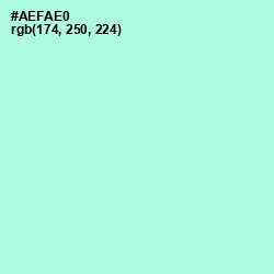 #AEFAE0 - Ice Cold Color Image