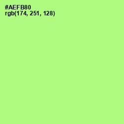 #AEFB80 - Mint Green Color Image