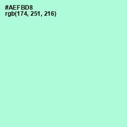 #AEFBD8 - Magic Mint Color Image