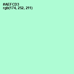 #AEFCD3 - Magic Mint Color Image