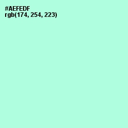 #AEFEDF - Magic Mint Color Image