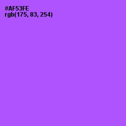 #AF53FE - Medium Purple Color Image