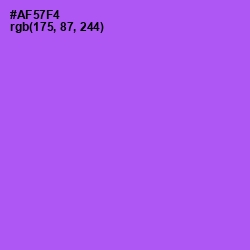 #AF57F4 - Medium Purple Color Image