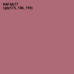 #AF6A77 - Coral Tree Color Image