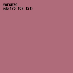 #AF6B79 - Coral Tree Color Image