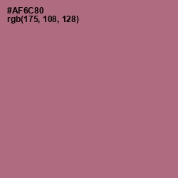 #AF6C80 - Turkish Rose Color Image