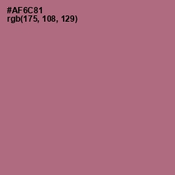 #AF6C81 - Turkish Rose Color Image